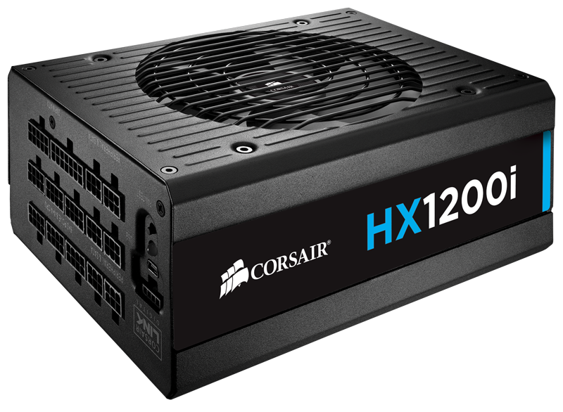 CORSAIR 1200 watt HX1200i modulair (80+ Platinum) voeding