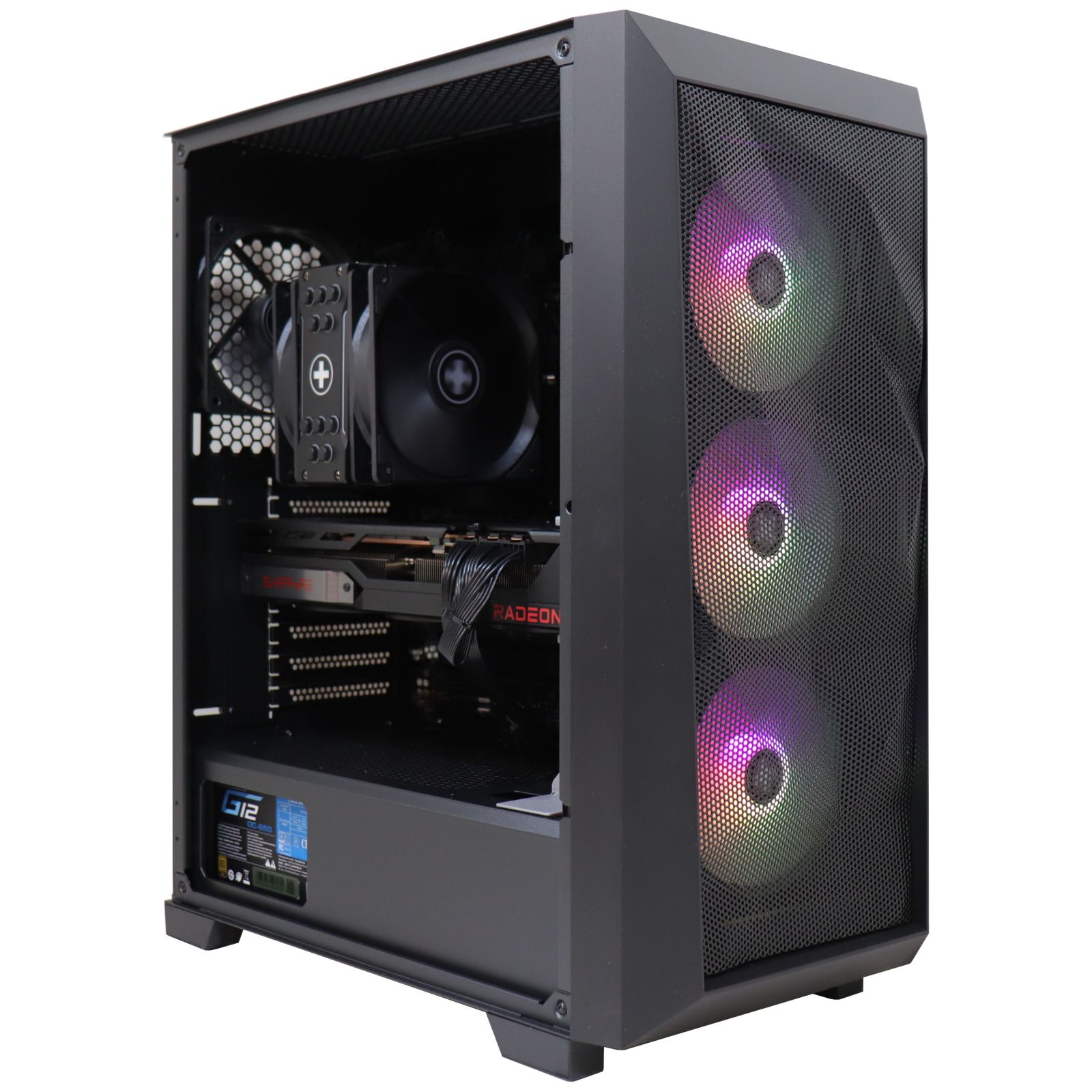 Firebreather Eruption A7597XT AMD Ryzen 7500X3D 8-Core (16 threads) tot 4.50Ghz Radeon RX 9070 XT 16GB kaart 1TB SSD 32GB DDR5