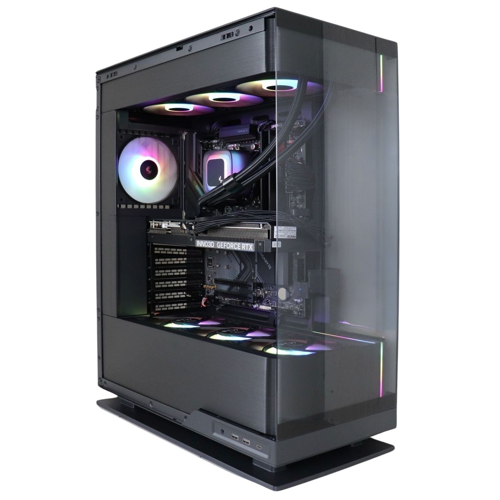 Firebreather ELEGANT A7857 High-End Gaming PC - AMD Ryzen 7 7800X3D | NVIDIA GeForce RTX 5070 12GB | 32GB DDR5 RAM | 1TB NVMe SSD