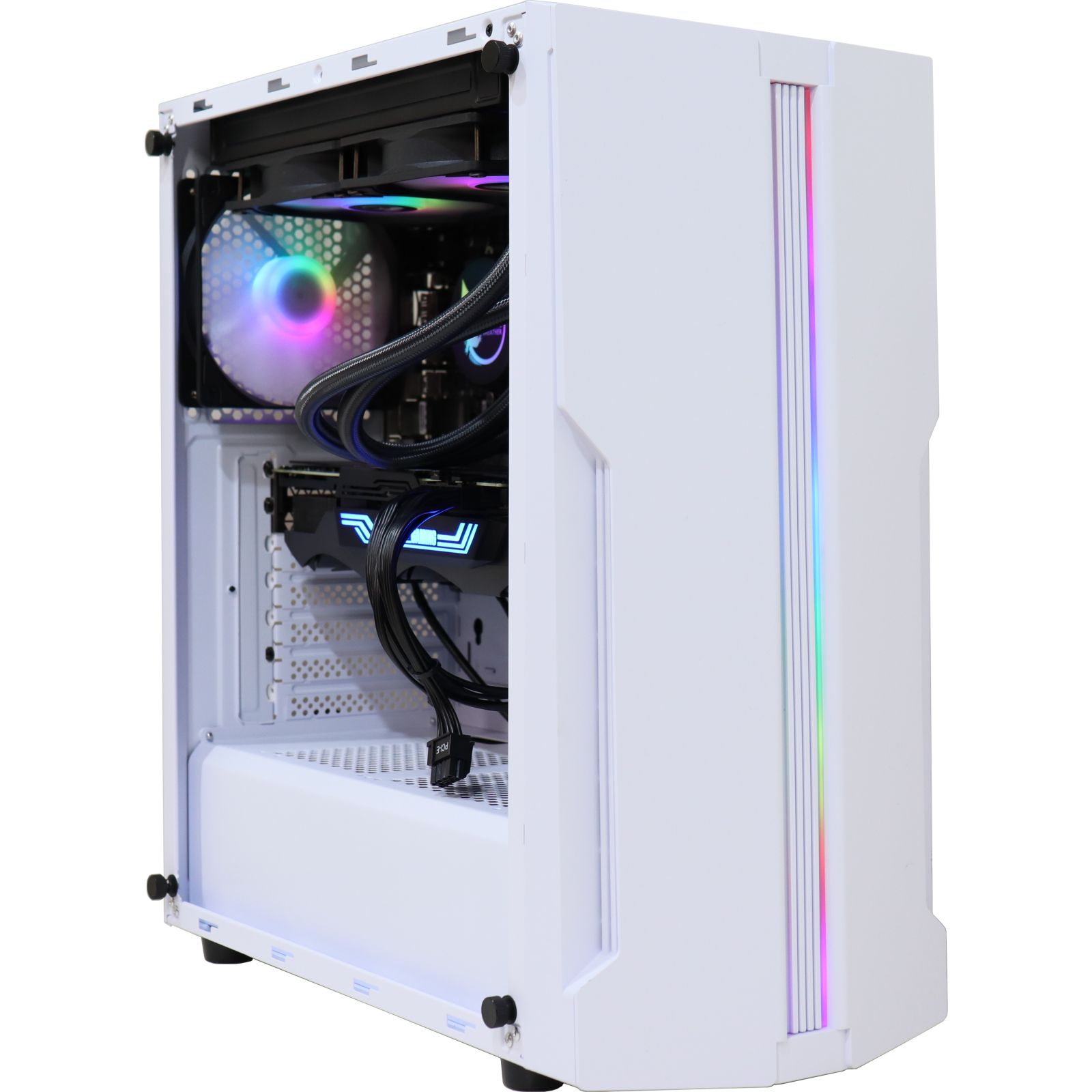 Firebreather White WI2780 Intel Core i7 12700F 12-Core (20 threads) tot 4.9Ghz Nvidia RTX 3070 Ti kaart 500GB NVME SSD 16GB DDR4