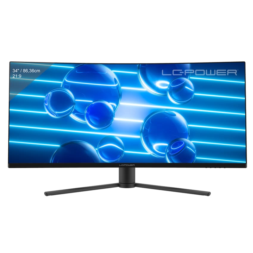 LC-Power LC-M34-UWQHD-180-C - 34 inch Curved UltraWide Gaming Monitor (180 Hz, UWQHD, Adaptive Sync)