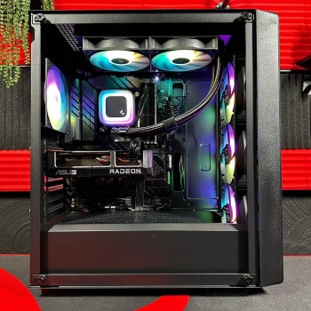 Firebreather Only1 I2996XT Intel Core i9 12900K 16-Core (24 threads) tot 5.2Ghz AMD Radeon RX 9060 XT 16GB grafische kaart 1TB SSD 16GB DDR4