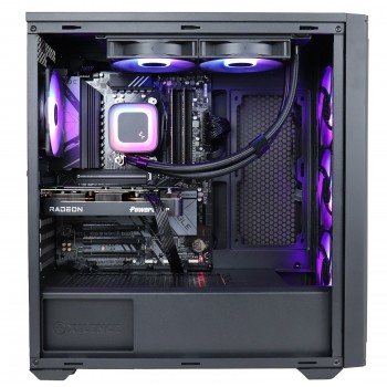 Firebreather Eden A9696 AMD Ryzen 5 9600X 6-Core (12 threads) tot 5.4Ghz Radeon RX 9060 XT 16GB kaart 1TB NVME SSD 32GB DDR5