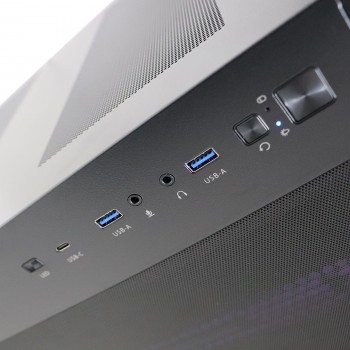Firebreather Curve A9857T AMD Ryzen 7 9800X3D 8-Core (16 threads) tot 5.2Ghz Nvidia RTX 5070 Ti 16GB kaart 1TB SSD 32GB DDR5