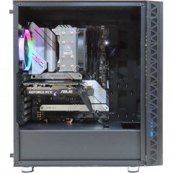 luxe Firebreather Asus ROG I26612A Intel Core i5 12600K 10-Core (16 threads) 3.7Ghz (turbo: 5.3Ghz) Nvidia Geforce RTX 3060 grafische kaart 500GB NVMe SSD 16GB DDR4