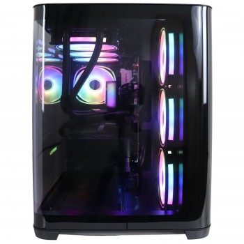 Firebreather Curve A9859 AMD Ryzen 7 9800X3D 8-Core (16 threads) tot 5.2Ghz Nvidia RTX 5090 32GB kaart 1TB SSD 32GB DDR5