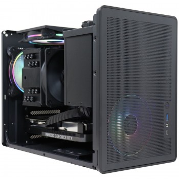 Firebreather THE CUBE I2447 Intel Core i5 12400F 6-Core (12 threads) tot 4.4Ghz Nvidia RTX 4060 kaart 1TB SSD 16GB DDR5