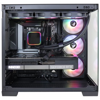 Firebreather Director A9959X3D AMD Ryzen 9 9900X3D 12-Core (24 threads) tot 5.5Ghz Nvidia RTX 5090 32GB kaart 1TB SSD 32GB DDR5