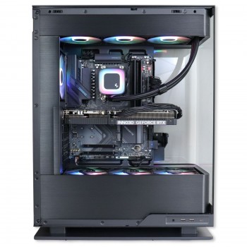 Firebreather ELEGANT A7857 High-End Gaming PC - AMD Ryzen 7 7800X3D | NVIDIA GeForce RTX 5070 12GB | 32GB DDR5 RAM | 1TB NVMe SSD