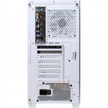 Firebreather White I2447 Intel Core i5 12400F 6-Core (12 threads) tot 4.4Ghz Nvidia RTX 4060 kaart 1TB SSD 16GB DDR5