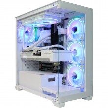 Firebreather ALL WHITE I4748S Intel Core i7 14700KF 20-Core (28 threads) tot 5.60Ghz Nvidia RTX 4080 SUPER 16GB kaart 1TB NVME SSD 16GB DDR5 