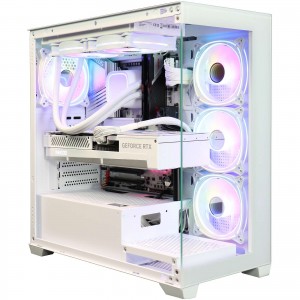 Firebreather ALL WHITE I4948S Intel Core i9 14900KF 24-Core (32 threads) tot 6.0Ghz Nvidia RTX 4080 SUPER 16GB kaart 1TB NVME SSD 16GB DDR5 