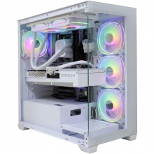 Firebreather ALL WHITE A7848X3D AMD Ryzen 7 7800X3D 8-Core (16 threads) tot 5.2Ghz Nvidia RTX 4080 SUPER 16GB kaart 1TB SSD 16GB DDR5