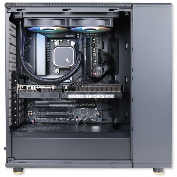 Firebreather Wood A9858 AMD Ryzen 7 9800X3D 8-Core (16 threads) tot 5.2Ghz Nvidia RTX 5080 16GB kaart 1TB SSD 32GB DDR5