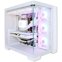 Firebreather All White A8757 Gaming PC - AMD Ryzen 7 8700F | NVIDIA GeForce RTX 5070 12GB | 16GB DDR5 RAM | 1TB NVMe SSD