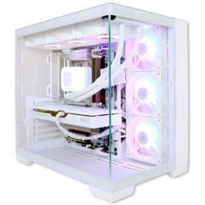 Firebreather All White A8757 Gaming PC - AMD Ryzen 7 8700F | NVIDIA GeForce RTX 5070 12GB | 16GB DDR5 RAM | 1TB NVMe SSD