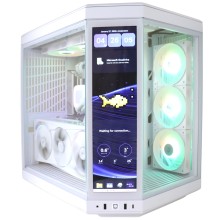 All White Firebreather Touch A9859T AMD Ryzen 7 9850X3D 8-Core (16 threads) tot 5.6Ghz Nvidia RTX 5090 32GB kaart 1TB SSD 32GB DDR5
