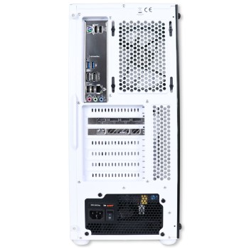 Firebreather White A8458I Gaming PC - AMD Ryzen 5 8400F | Intel Arc B580 12GB | 16GB DDR5 RAM | 1TB NVMe SSD