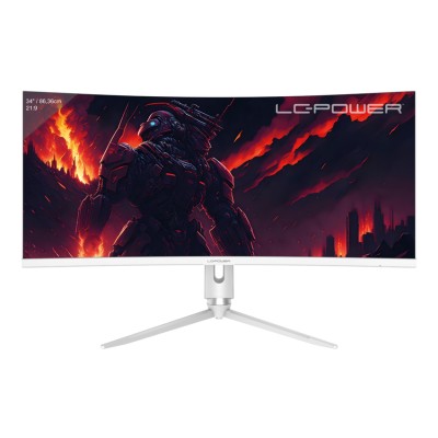 LC-Power LC-M34-Q-C-PRO – 34″ Curved UltraWide Gaming Monitor (165 Hz, UWQHD, USB-C 65W, KVM)