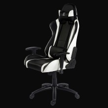 LC-Power LC-GC-2 - Ergonomische Gaming Stoel - Zwart/Wit - tot 150kg gewicht