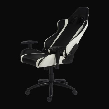 LC-Power LC-GC-2 - Ergonomische Gaming Stoel - Zwart/Wit - tot 150kg gewicht