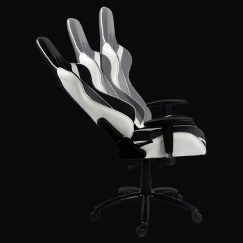 LC-Power LC-GC-2 - Ergonomische Gaming Stoel - Zwart/Wit - tot 150kg gewicht