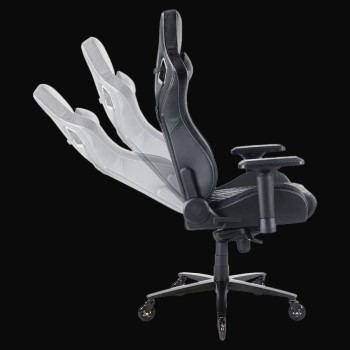 LC-Power LC-GC-801BW - Ergonomische Gaming Stoel - Zwart - tot 150kg gewicht